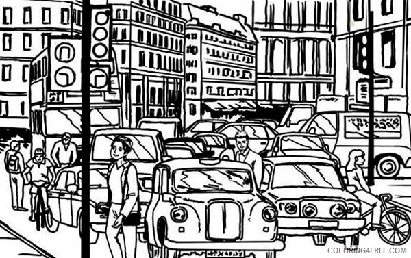 City Coloring Pages City Activity Printable 2021 1624 Coloring4free