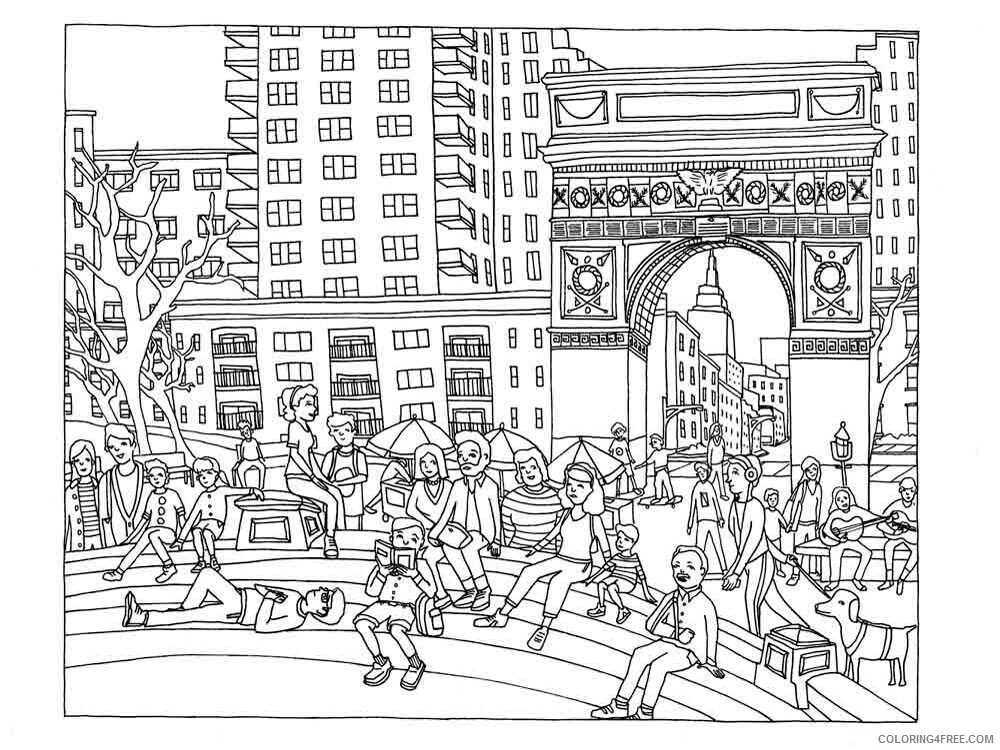 City Coloring Pages city 14 Printable 2021 1630 Coloring4free