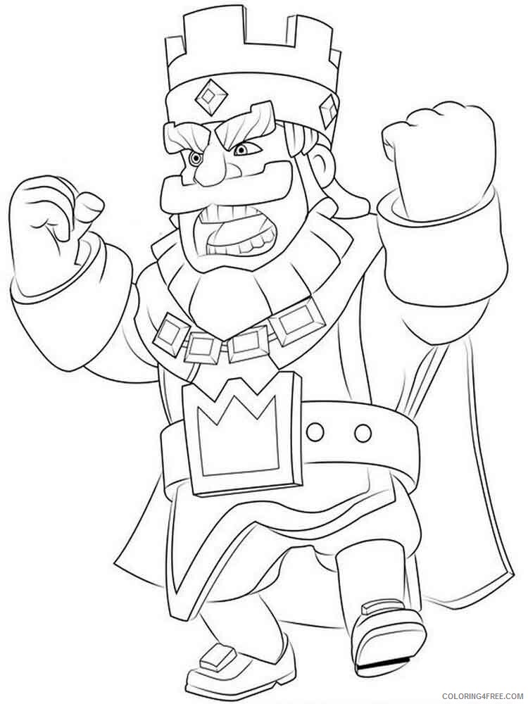 Clash Royale Coloring Pages Clash Royale 1 Printable 2021 1647 Coloring4free