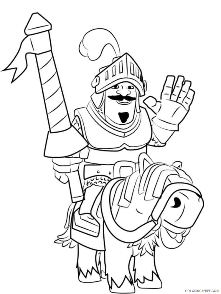 Clash Royale Coloring Pages Clash Royale 12 Printable 2021 1650 Coloring4free