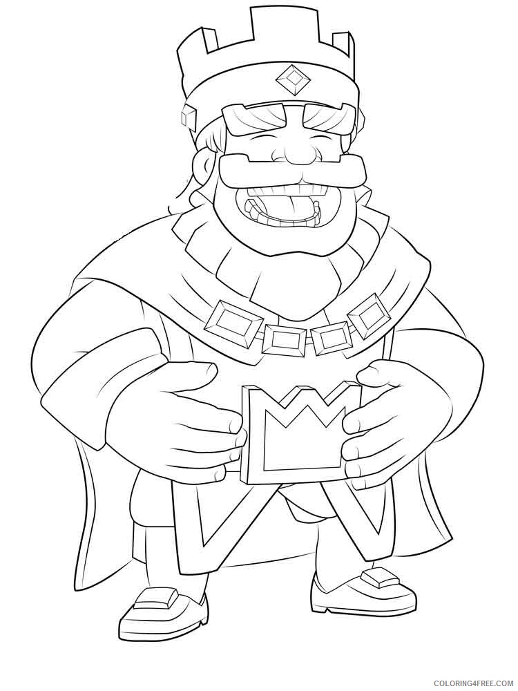 Clash Royale Coloring Pages Clash Royale 3 Printable 2021 1654 Coloring4free