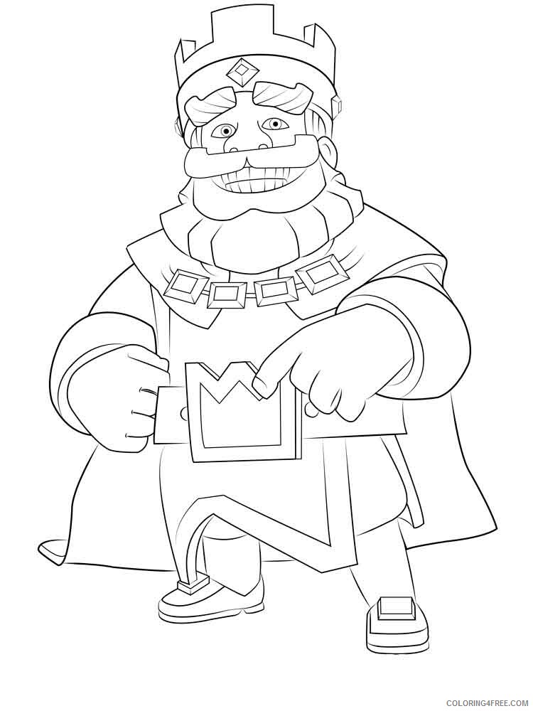 Clash Royale Coloring Pages Clash Royale 4 Printable 2021 1655 Coloring4free