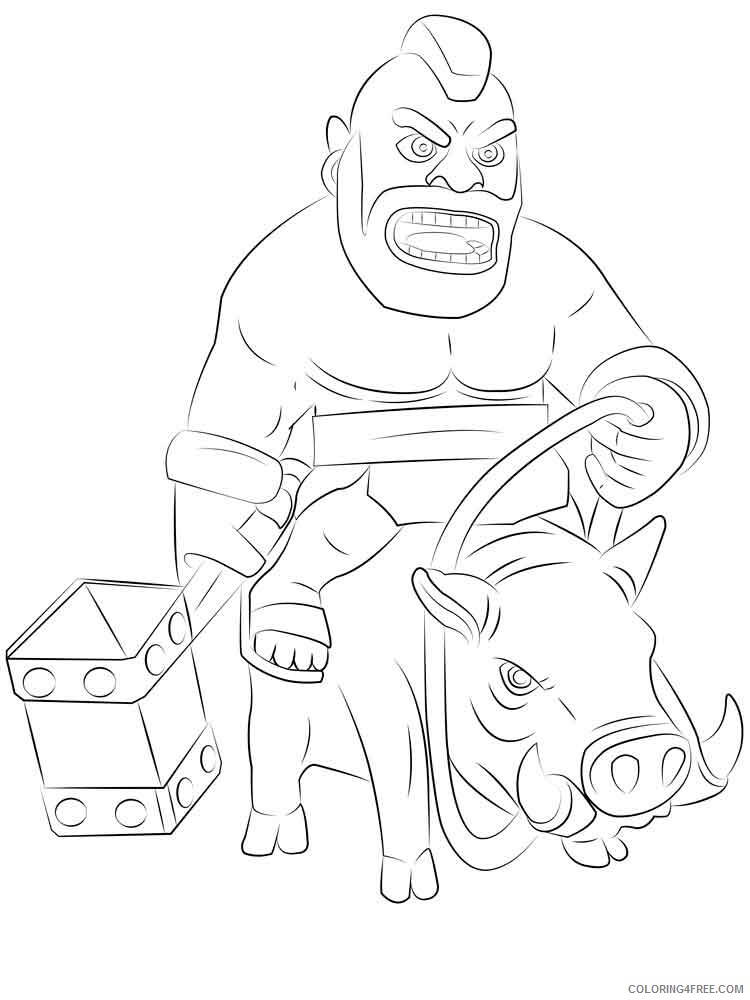 Clash Royale Coloring Pages Clash Royale 5 Printable 2021 1656 Coloring4free