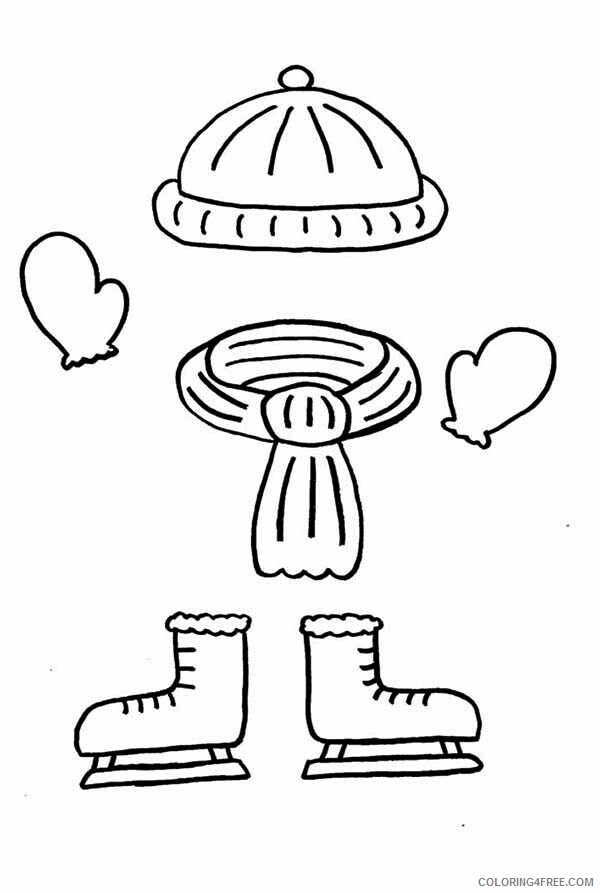 Clothing Coloring Pages Clothing Should Be Worn in Winter Season Printable 2021 Coloring4free