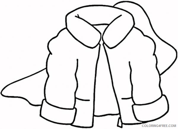 Clothing Coloring Pages Fluffy Jacket in Winter Clothing Printable 2021 1686 Coloring4free
