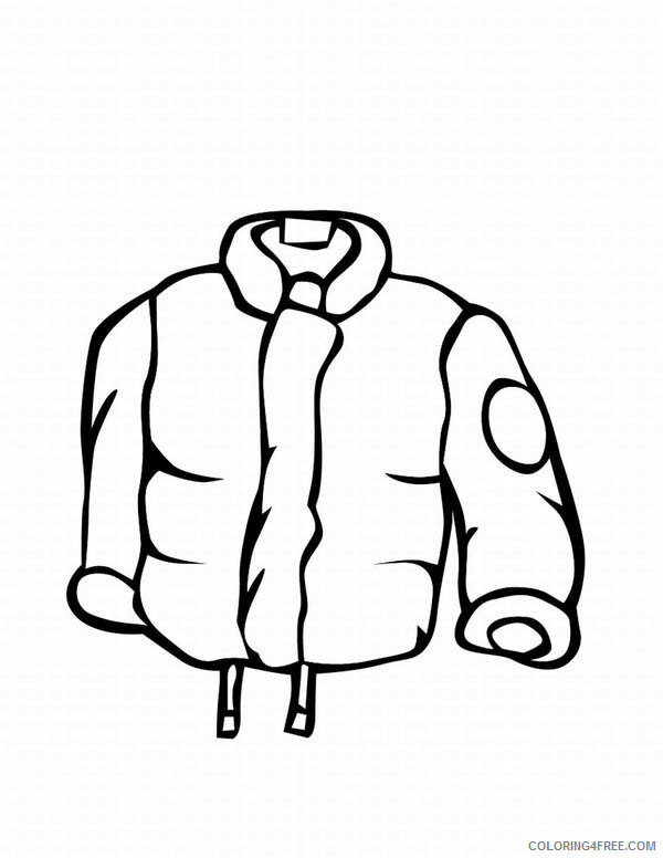 Clothing Coloring Pages Stay Warm with This Jacket in Winter Printable 2021 Coloring4free