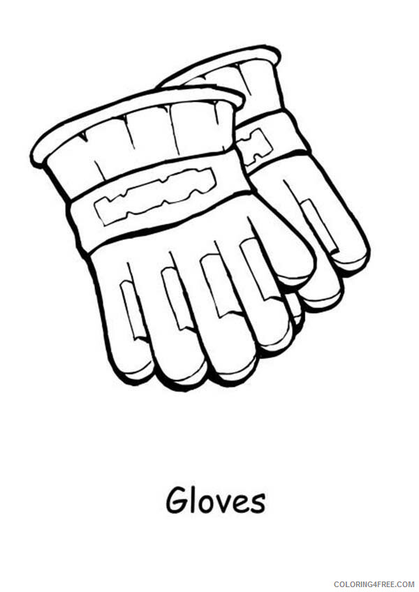 Clothing Coloring Pages Use Gloves so Your Hand Keep Warm in Winter Print 2021 Coloring4free