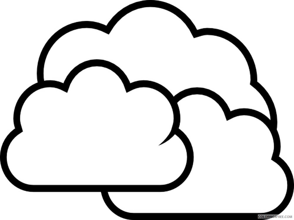 Cloud Coloring Pages Cloud 14 Printable 2021 1706 Coloring4free