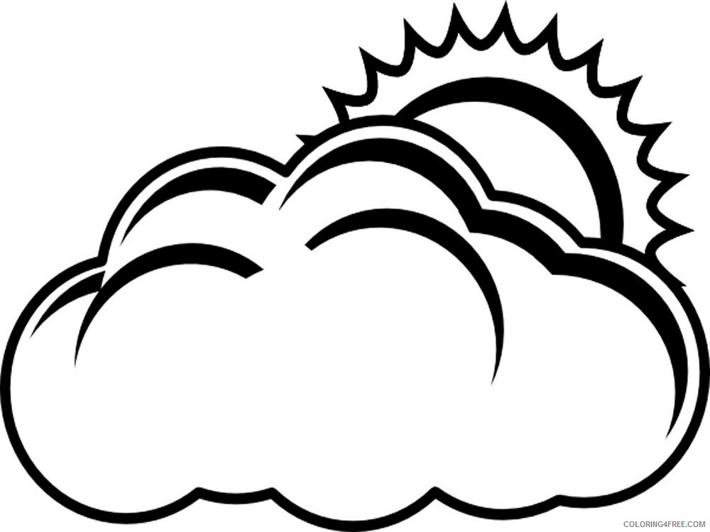 Cloud Coloring Pages Cloud 9 Printable 2021 1711 Coloring4free