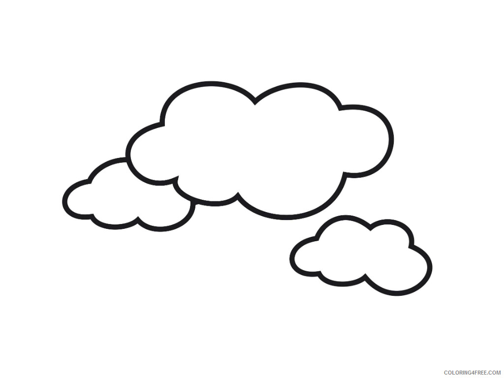 Cloud Coloring Pages Cloud For Kids Printable 2021 1712 Coloring4free
