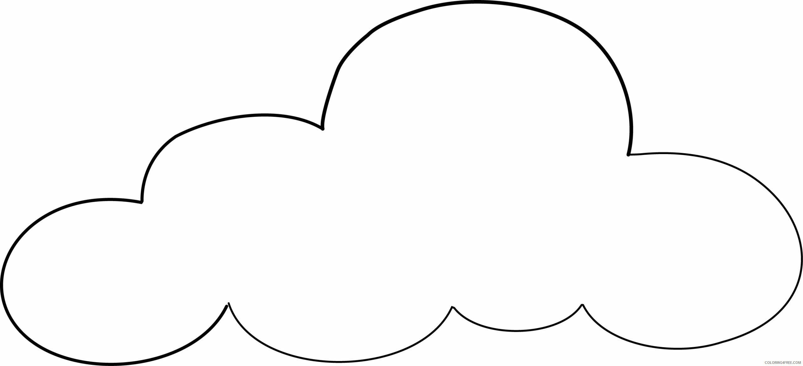Cloud Coloring Pages Cloud Printable 2021 1704 Coloring4free
