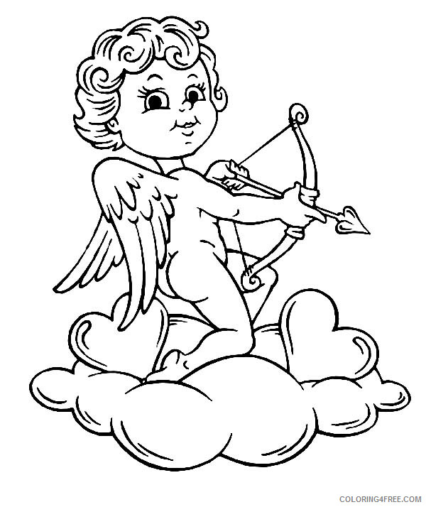 Cloud Coloring Pages Cupid Stanf on Cloud Printable 2021 1716 Coloring4free