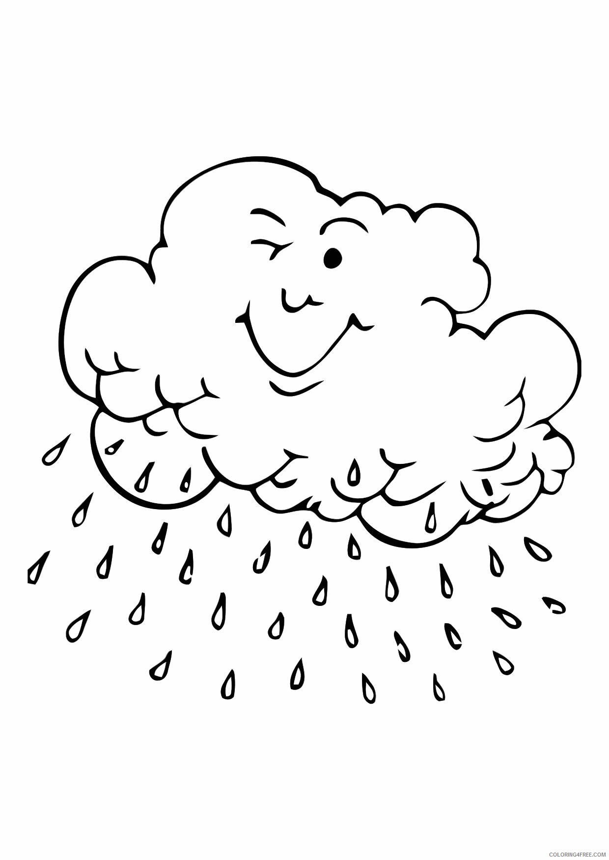 Cloud Coloring Pages Printable Clouds Printable 2021 1717 Coloring4free