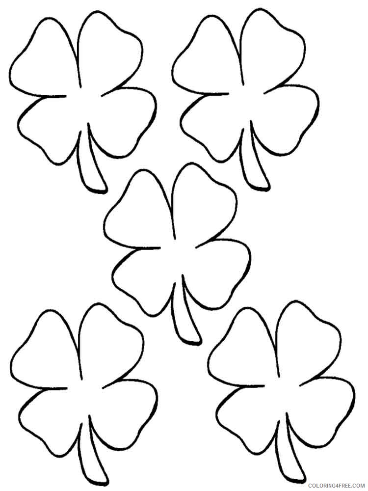 Clover Coloring Pages Clover 10 Printable 2021 1731 Coloring4free