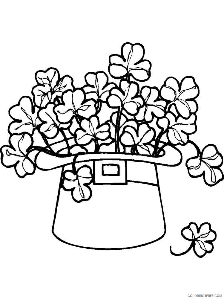 Clover Coloring Pages Clover 12 Printable 2021 1733 Coloring4free
