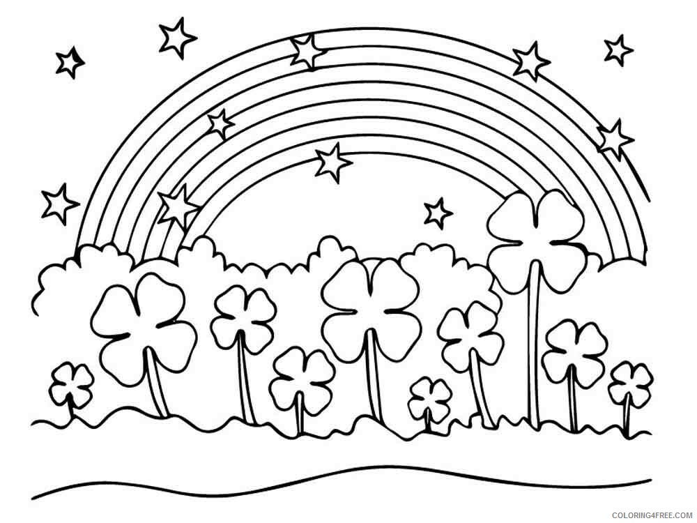 Clover Coloring Pages Clover 3 Printable 2021 1736 Coloring4free