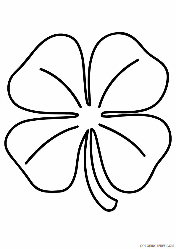 Clover Coloring Pages a leaf clover_coloring_page model Printable 2021 1720 Coloring4free