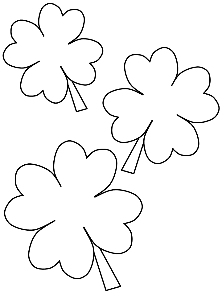 Clover Coloring Pages clover2 Printable 2021 1728 Coloring4free
