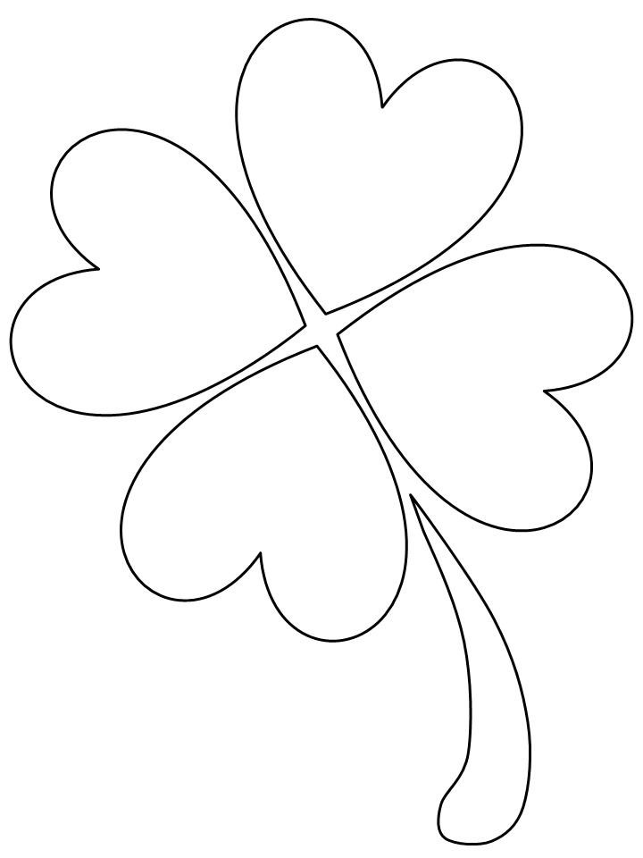 Clover Coloring Pages clover3 Printable 2021 1729 Coloring4free