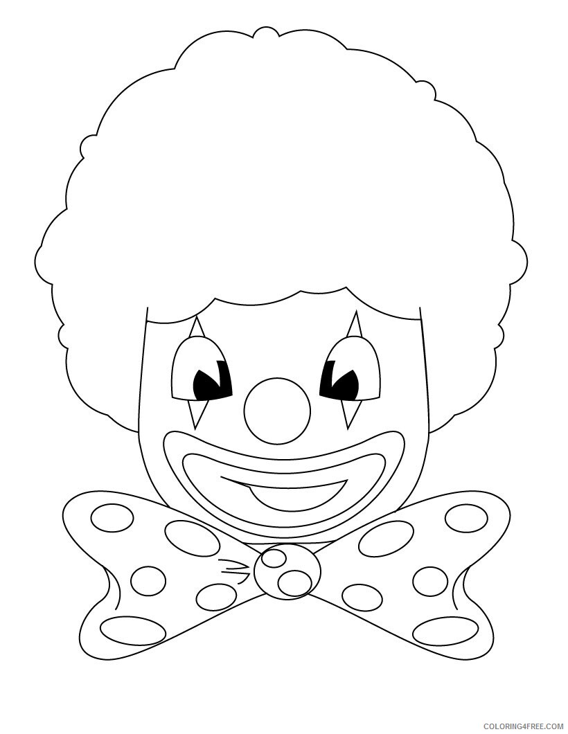 Clown Coloring Pages Clown For Kids Printable 2021 1779 Coloring4free
