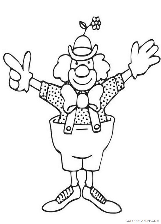 Clown Coloring Pages Clown Pictures to Print Printable 2021 1784 Coloring4free