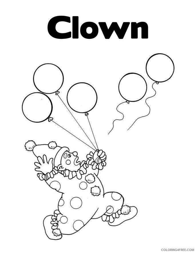 Clown Coloring Pages Clown Sheets Printable 2021 1786 Coloring4free