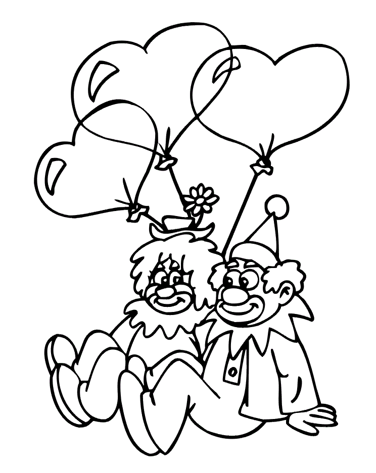 Clown Coloring Pages Printable Clown For Kids Printable 2021 1803 Coloring4free
