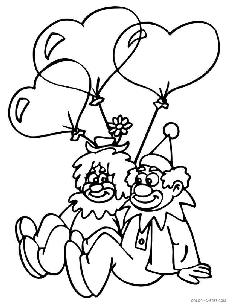 Clown Coloring Pages clown 13 Printable 2021 1776 Coloring4free