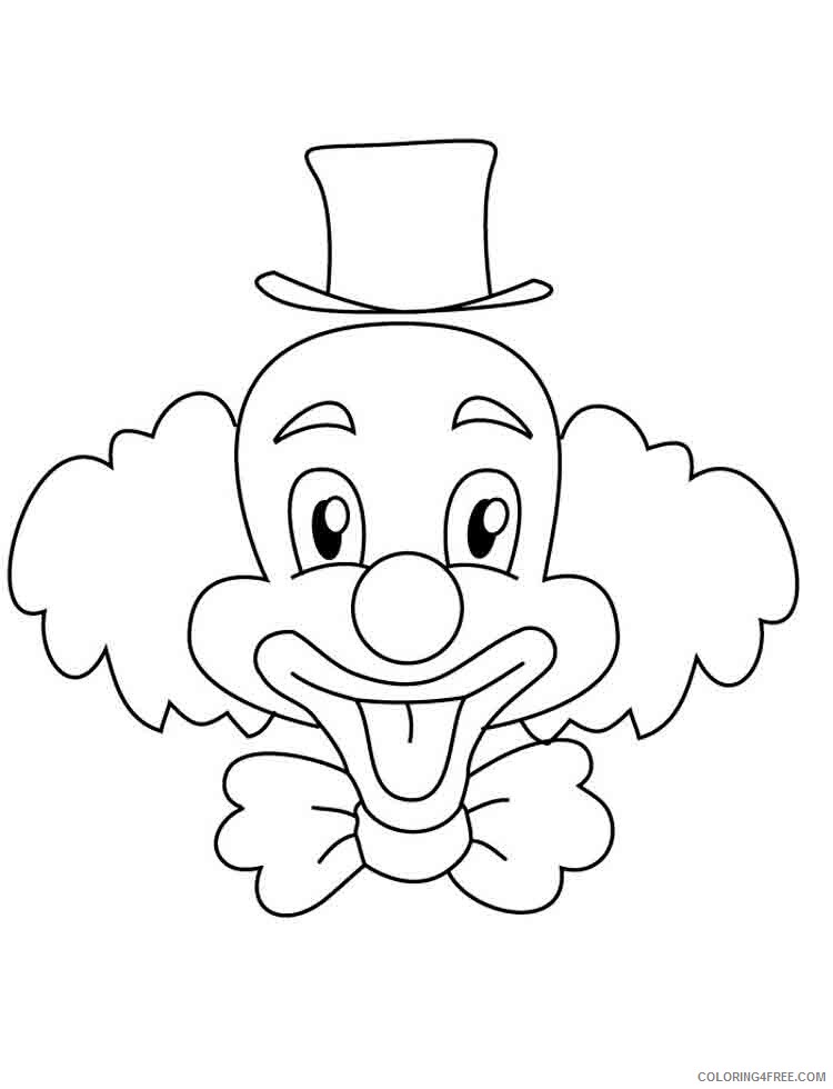 Clown Coloring Pages clown 2 Printable 2021 1777 Coloring4free