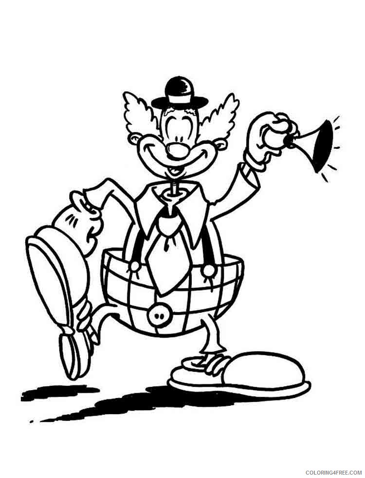 Clown Coloring Pages clown 7 Printable 2021 1778 Coloring4free