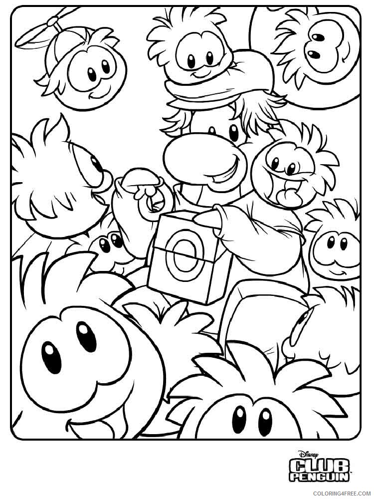 Club Penguin Coloring Pages club penguin 1 Printable 2021 1807 Coloring4free