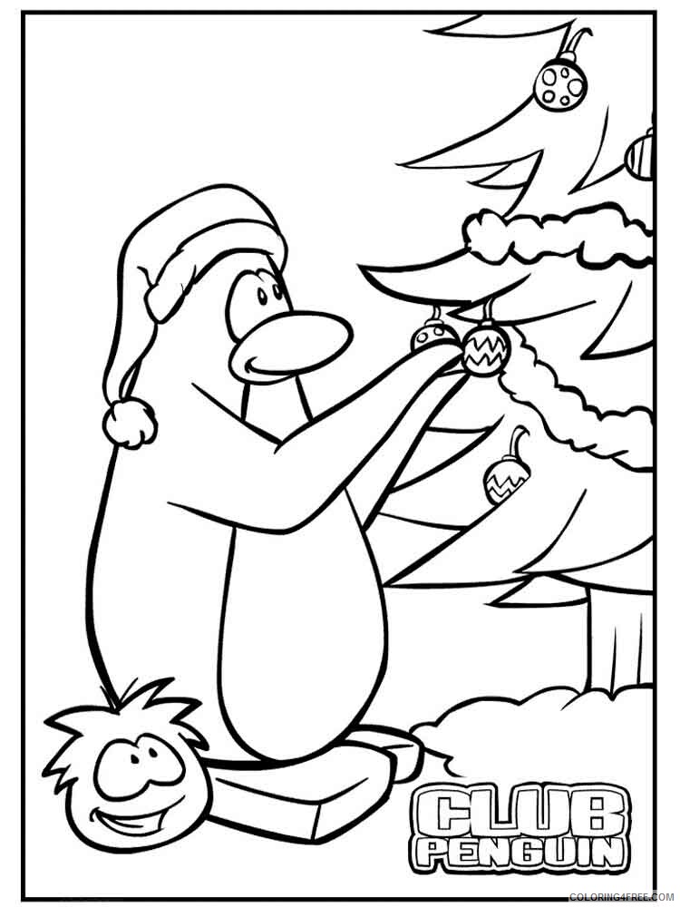 Club Penguin Coloring Pages club penguin 12 Printable 2021 1808 Coloring4free