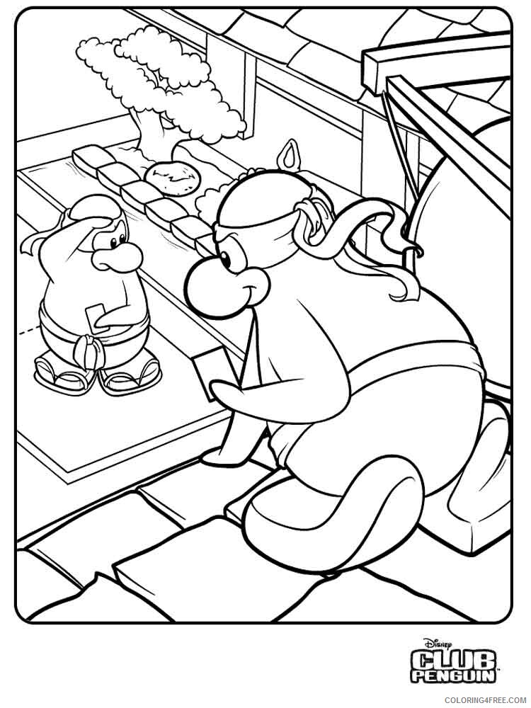 Club Penguin Coloring Pages club penguin 14 Printable 2021 1810 Coloring4free