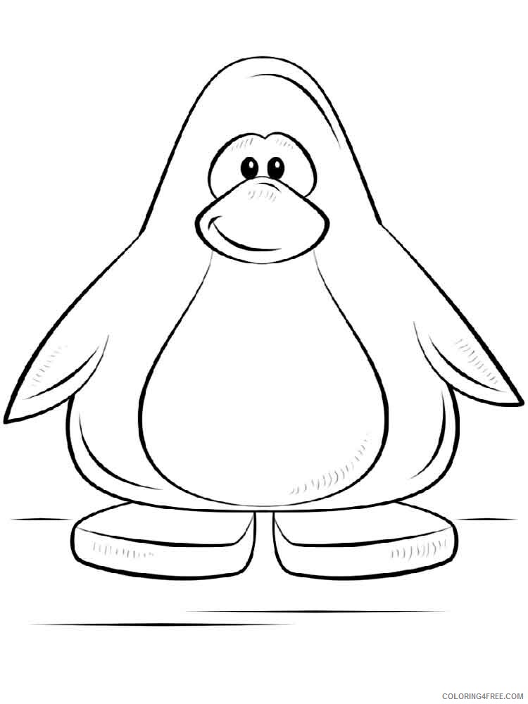 Club Penguin Coloring Pages club penguin 15 Printable 2021 1811 Coloring4free