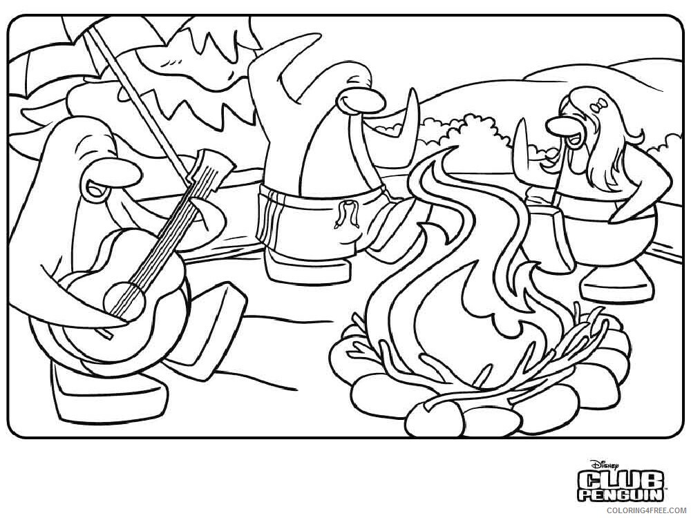 Club Penguin Coloring Pages club penguin 19 Printable 2021 1815 Coloring4free