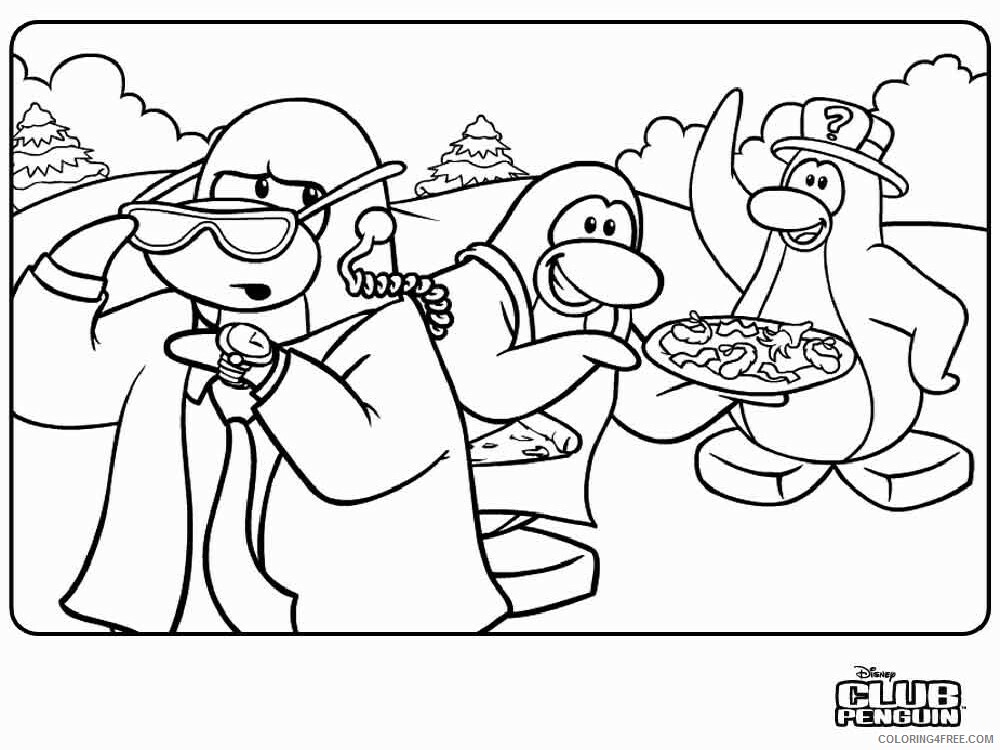Club Penguin Coloring Pages club penguin 3 Printable 2021 1819 Coloring4free