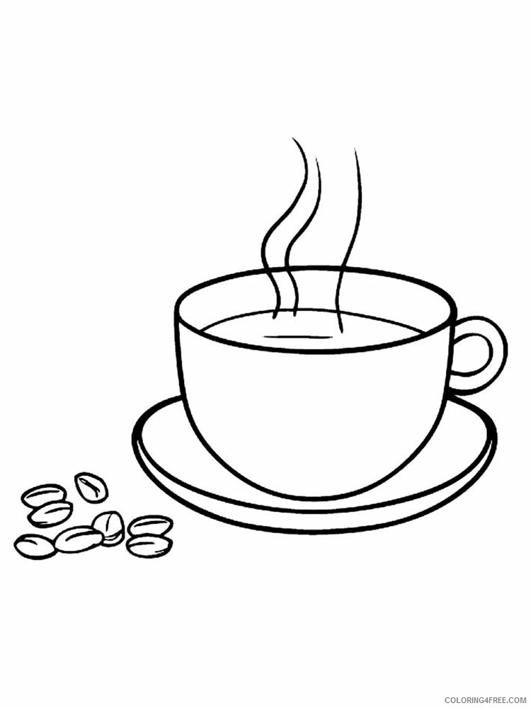 Coffee Coloring Pages Coffee 7 Printable 2021 1832 Coloring4free