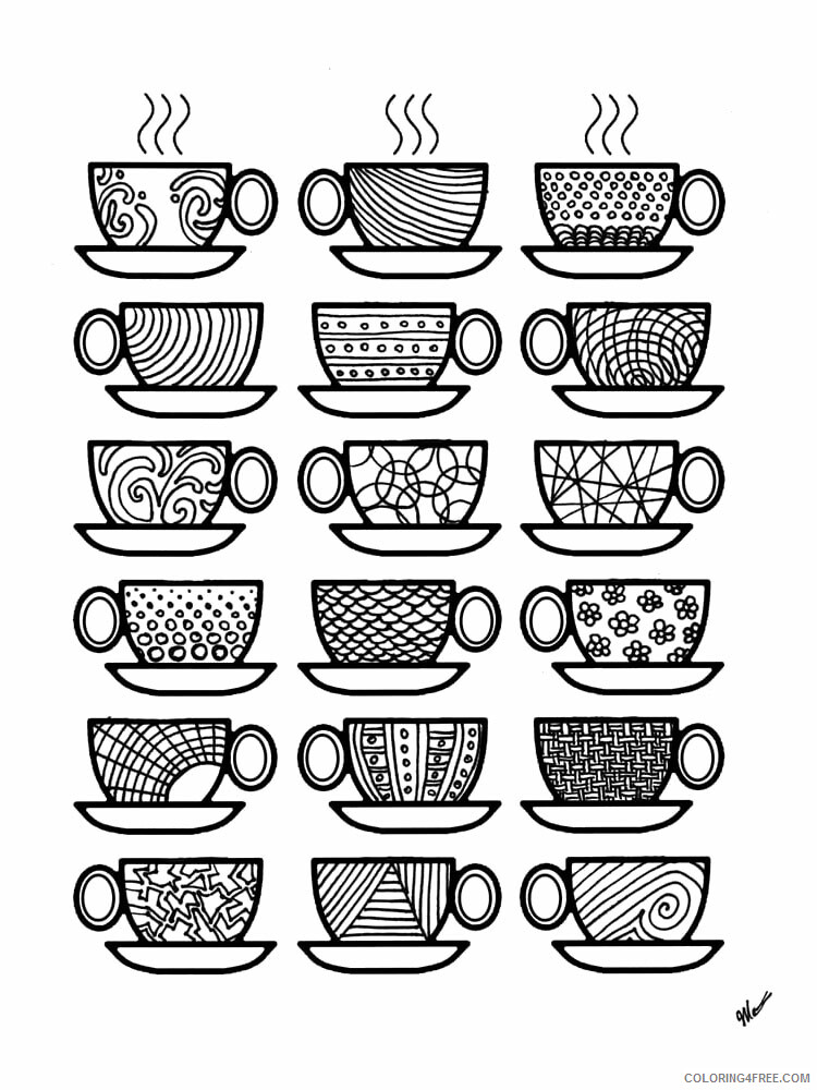Coffee Coloring Pages Coffee 9 Printable 2021 1834 Coloring4free