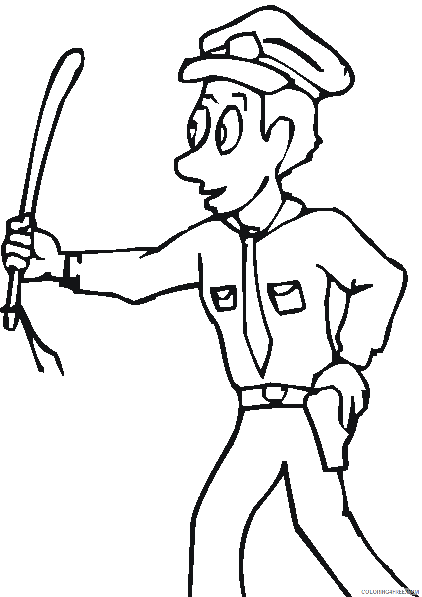 Community Helpers Coloring Pages Community Helper Printable 2021 1839 Coloring4free