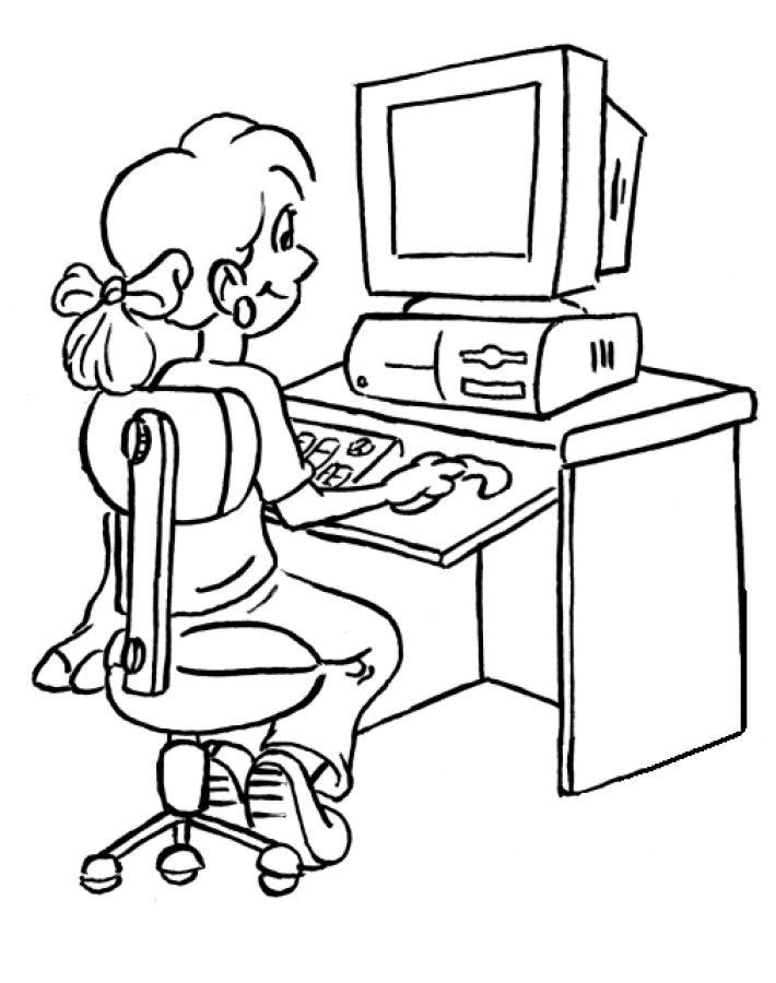 Computer Coloring Pages computer 980Rk Printable 2021 1857 Coloring4free
