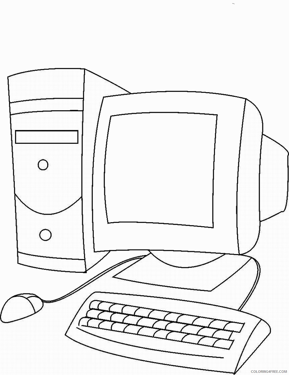 Computer Coloring Pages computer_cl_01 Printable 2021 1847 Coloring4free
