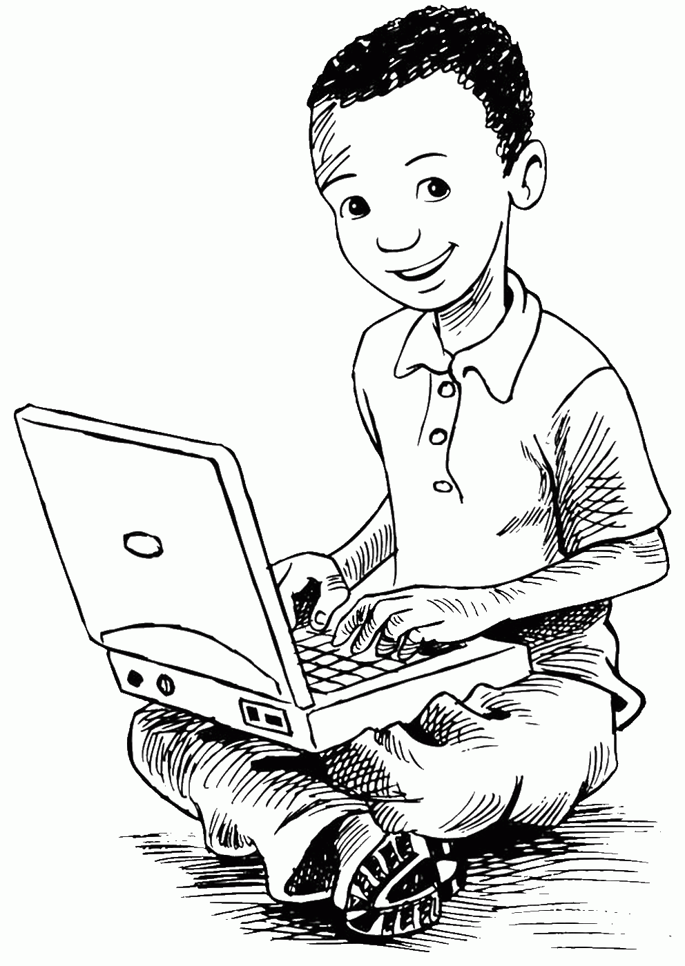 Computer Coloring Pages computer_cl_22 Printable 2021 1851 Coloring4free