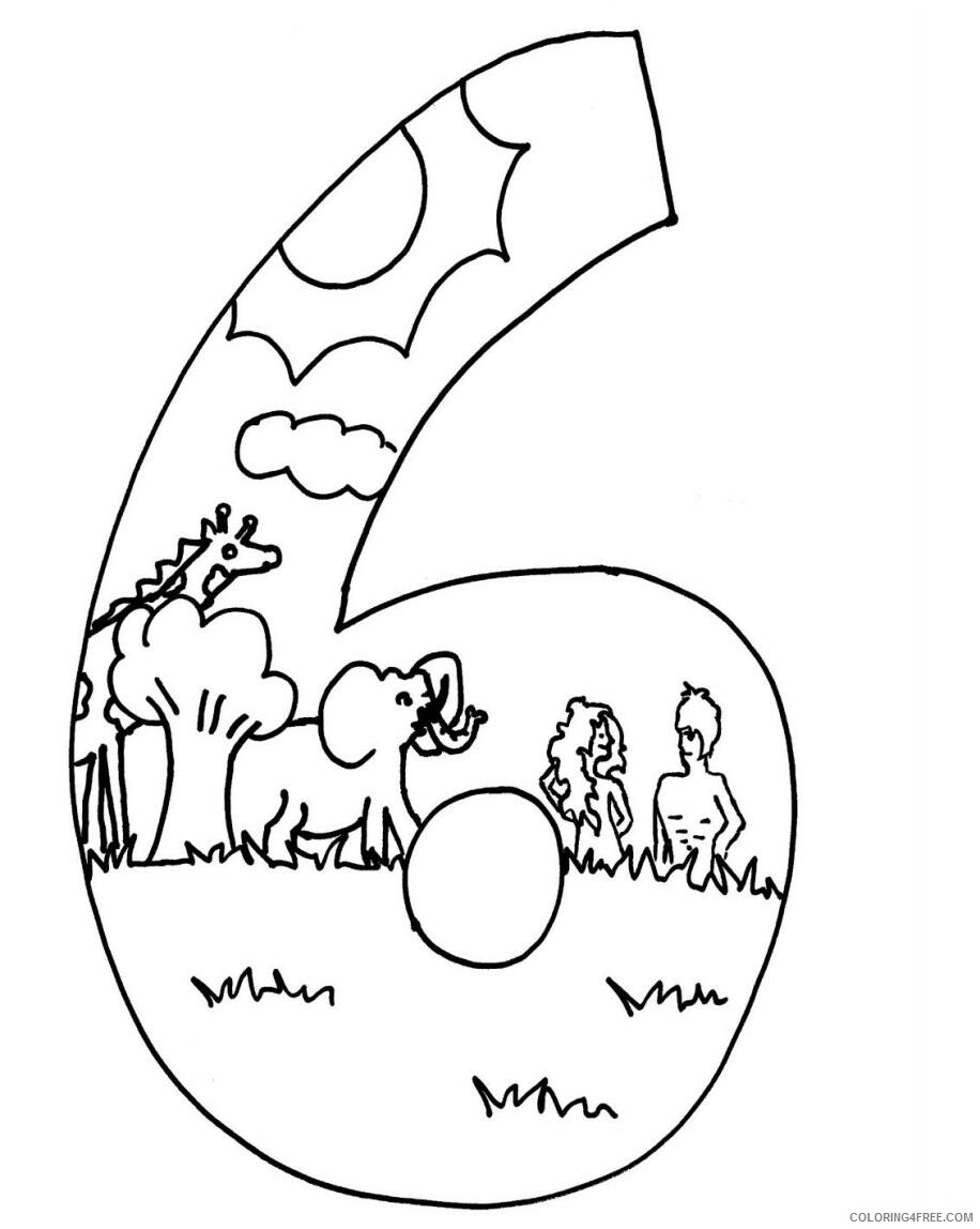 Creation Coloring Pages 6th Day of Creation Printable 2021 1867 Coloring4free