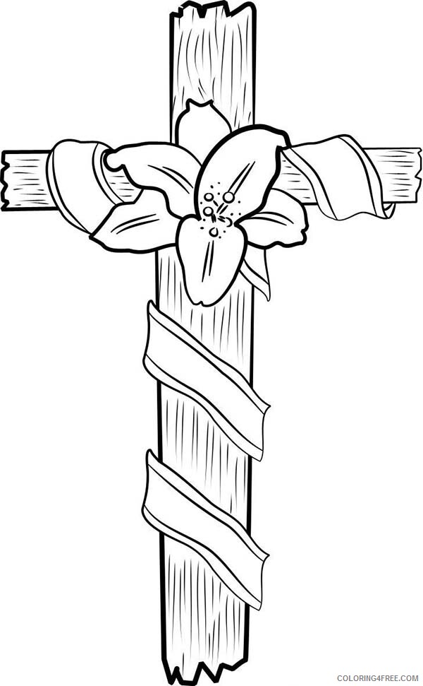 Cross Coloring Pages Cross for Kids Printable 2021 1878 Coloring4free
