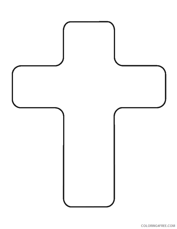 Cross Coloring Pages How to Draw Cross Printable 2021 1886 Coloring4free