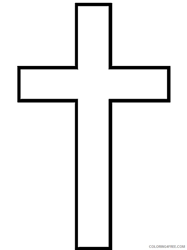 Cross Coloring Pages Latin Cross Printable 2021 1887 Coloring4free
