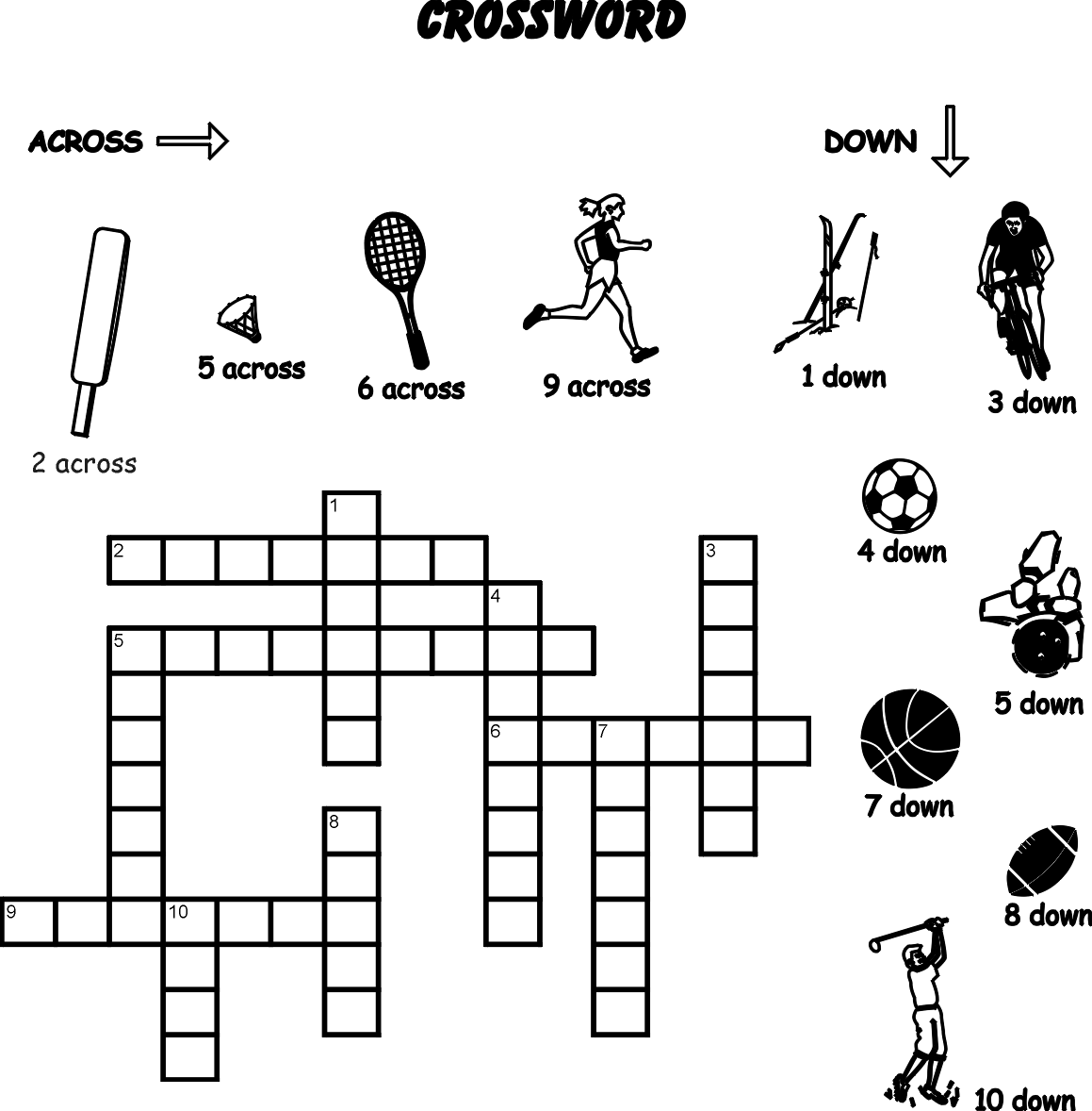 Crossword Puzzle Coloring Pages Simple Crossword Puzzles For Kids Printable 2021 Coloring4free