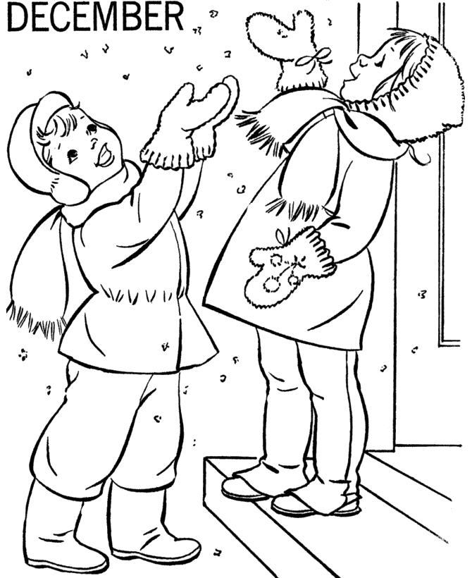 December Coloring Pages December Printable 2021 2008 Coloring4free