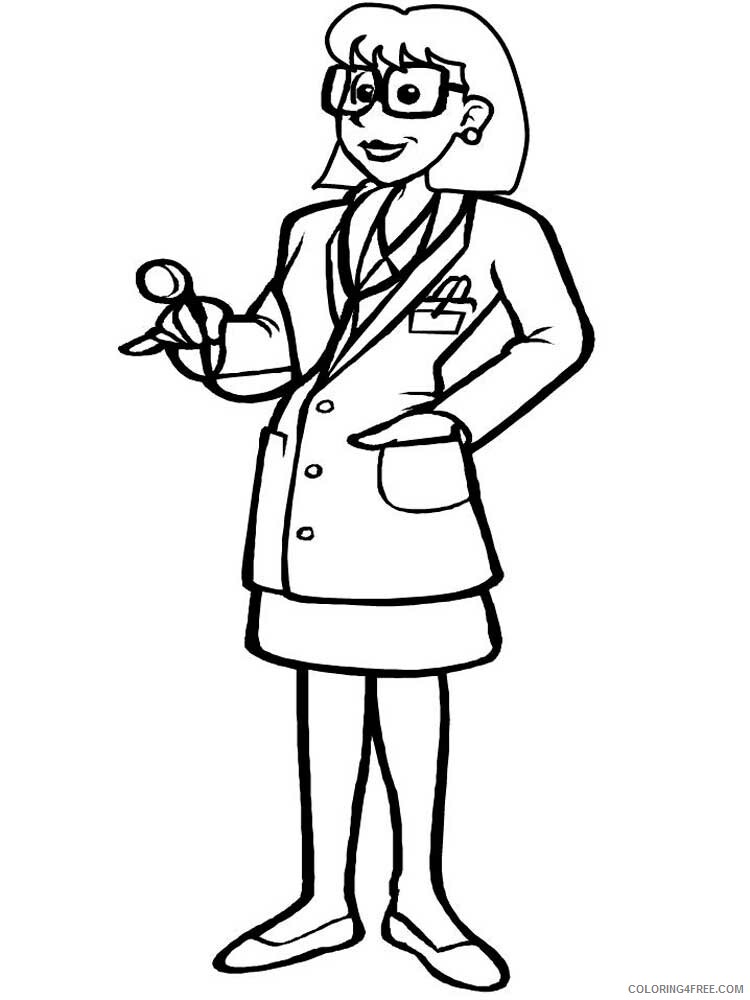 Doctor Coloring Pages Doctor 2 Printable 2021 2048 Coloring4free