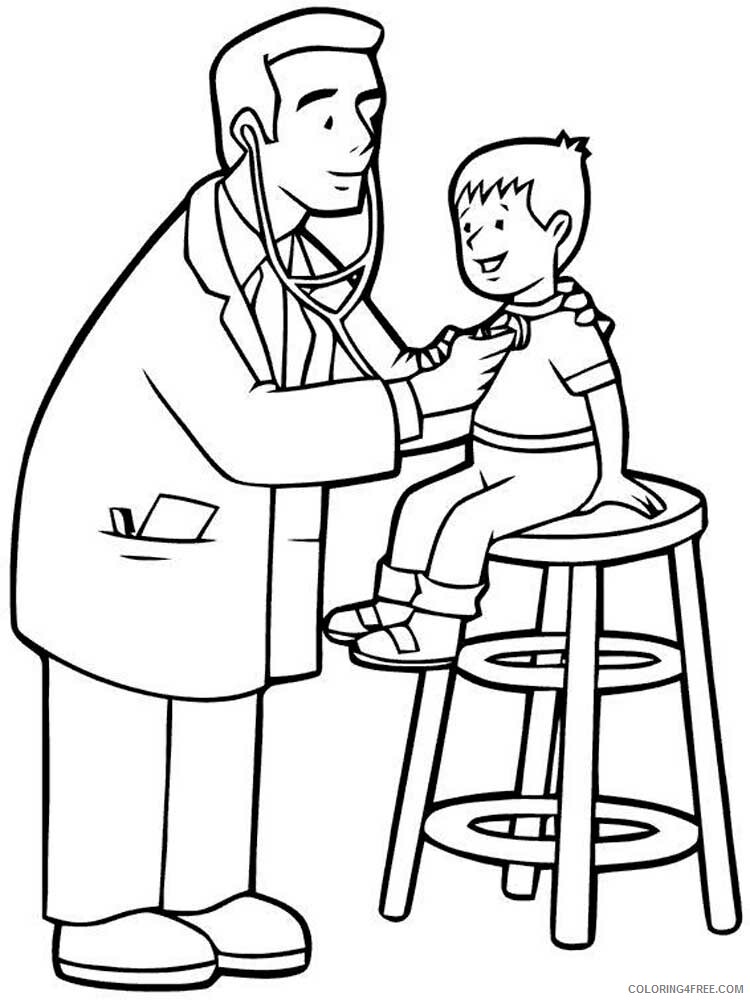 Doctor Coloring Pages Doctor 6 Printable 2021 2051 Coloring4free
